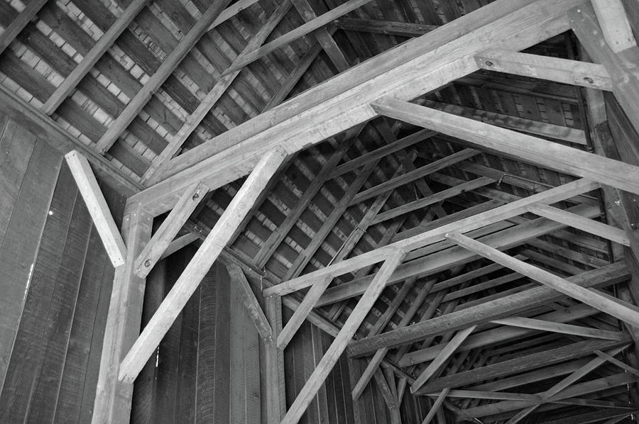 Inside The Covered Bridge Photograph