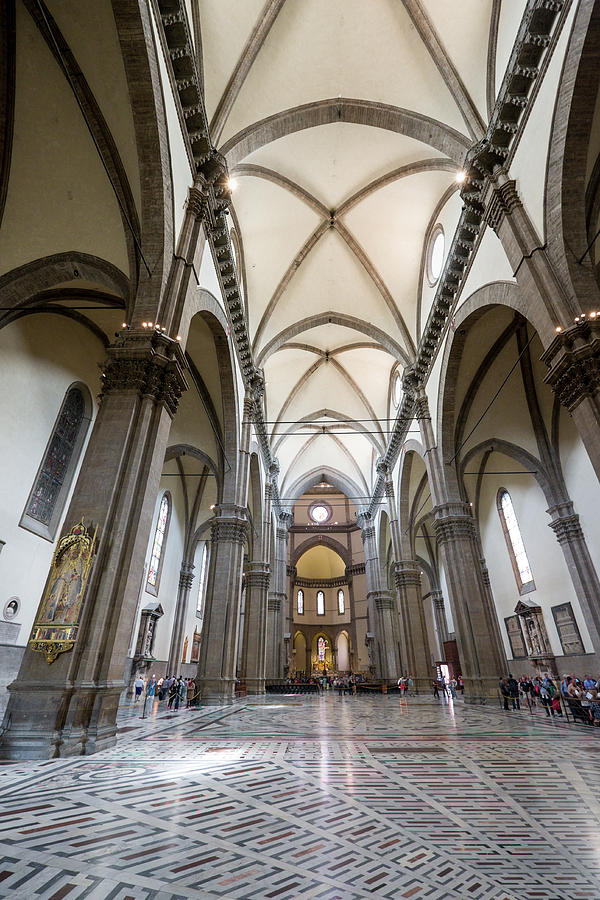 Inside the Florence Cathedral Photograph by David L Moore