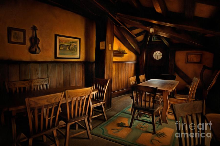 Pub Photograph - Inside the Green Dragon Inn by Eva Lechner