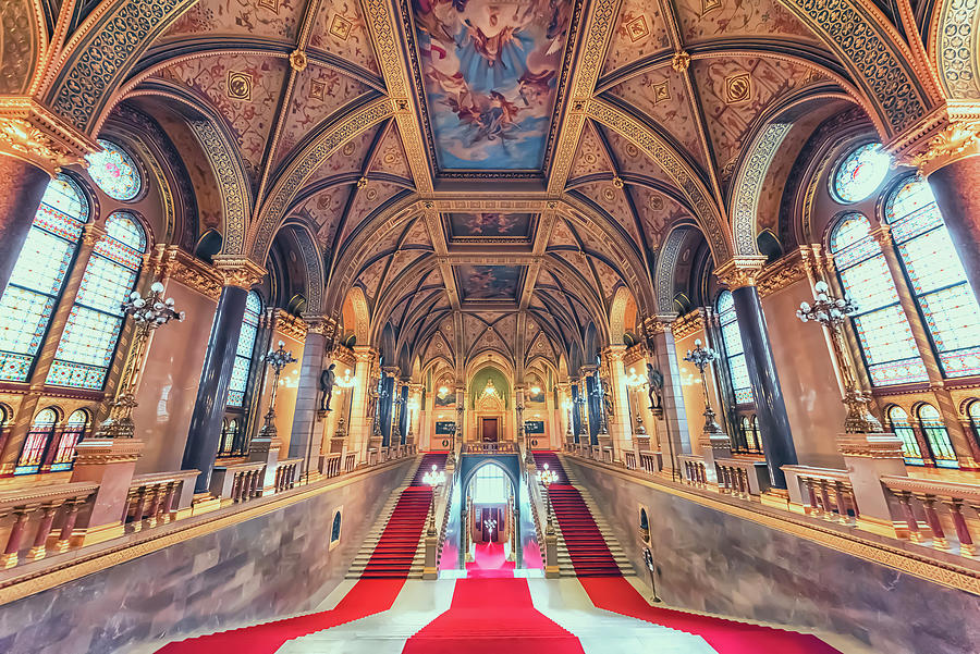 Inside The Hungarian Parliament Photograph