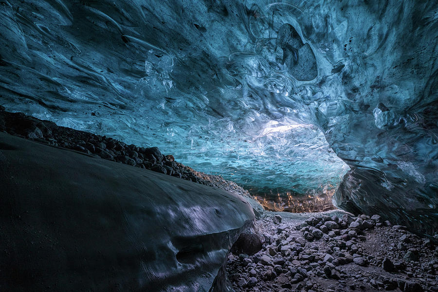 Inside the Ice Cave Photograph by Erika Valkovicova