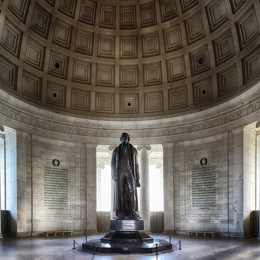 Inside the Jefferson Memorial - Washington DC Photograph by Susan Rissi Tregoning