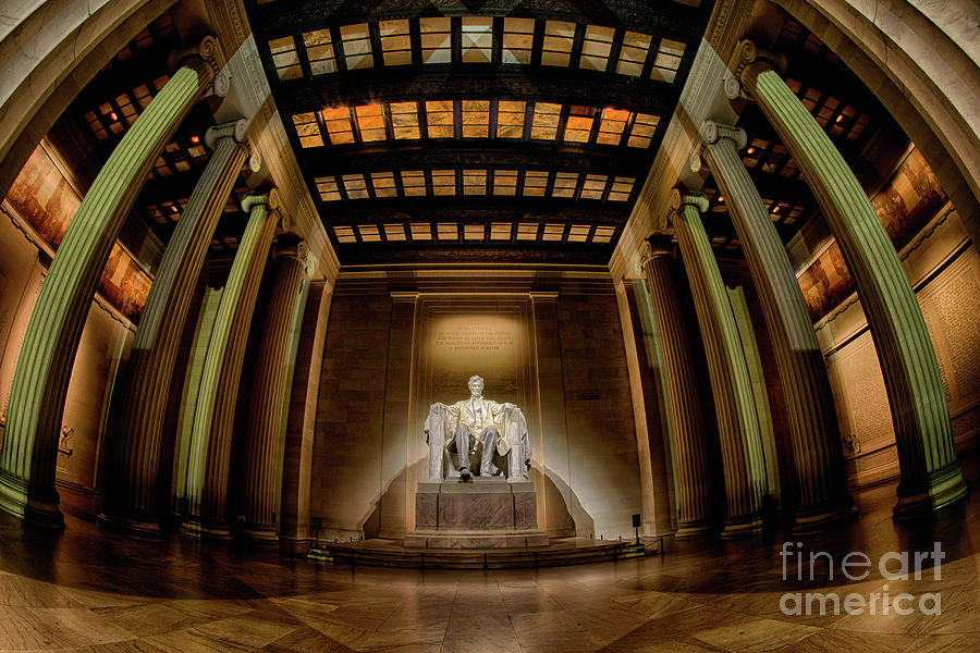 Inside the Lincoln Memorial Photograph by Jerry Fornarotto