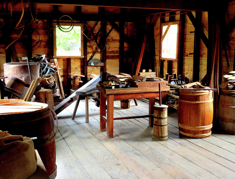 Inside the Mill at Philipsburg Manor in Sleepy Hollow New York Photograph by Linda Stern