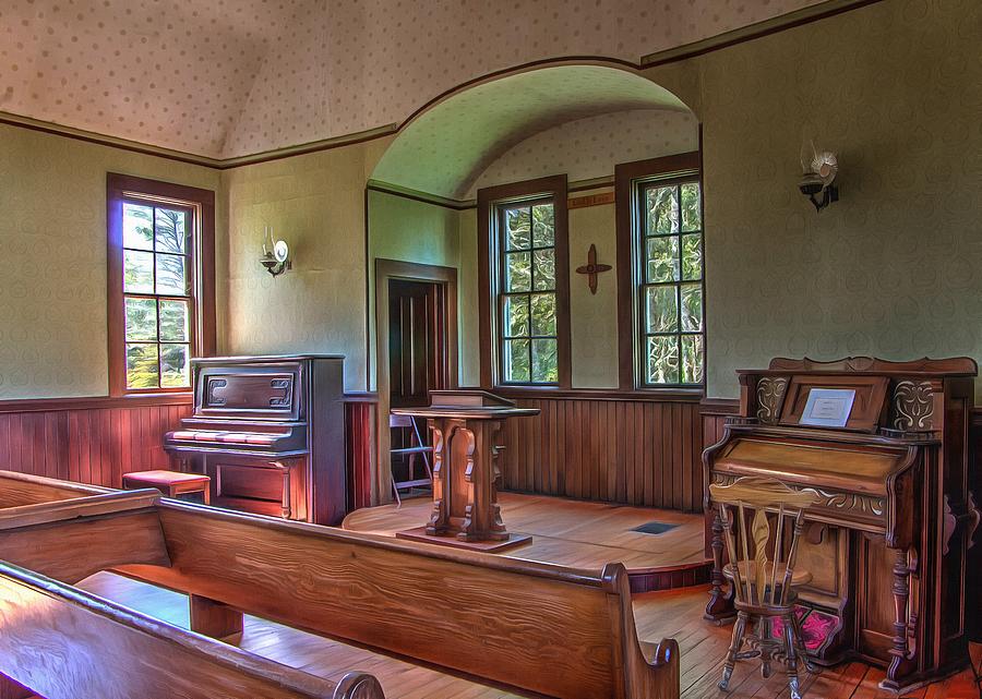 Inside The Oysterville Church  Photograph by Thom Zehrfeld