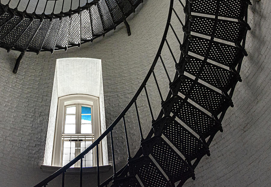 Inside the St. Augustine Light Station Lighthouse Photograph by Mitch Spence