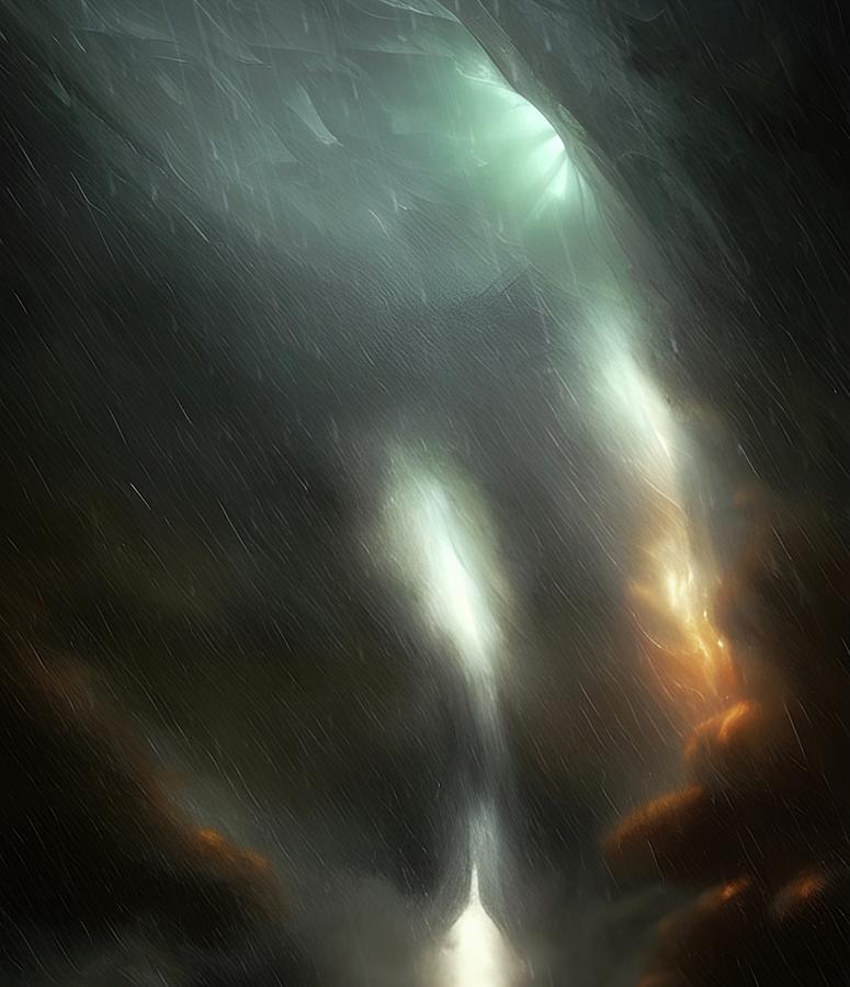 Inside the Storm  Digital Art by Ally White