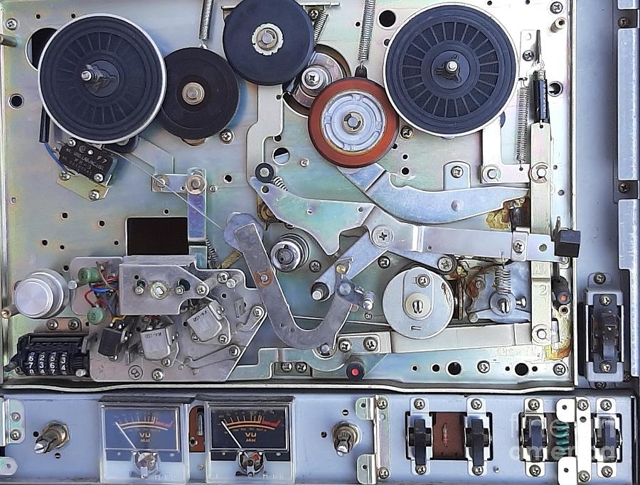 Machine Photograph - Inside the Tape Deck by L A Feldstein