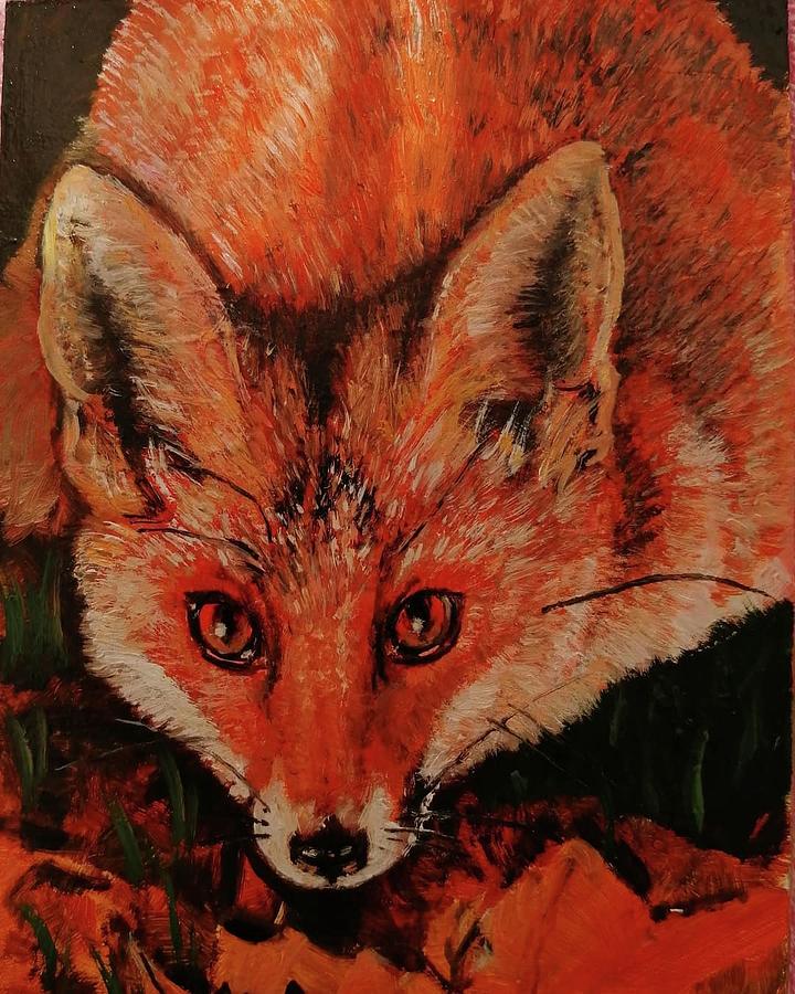 Insidious Fox Painting By Natalia Shevkunova - Fine Art America