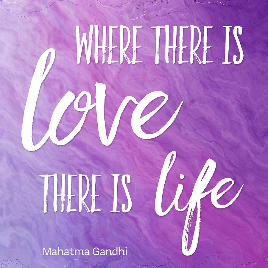 Inspirational Life Quote from Mahatma Gandhi Digital Art by Matthias Hauser
