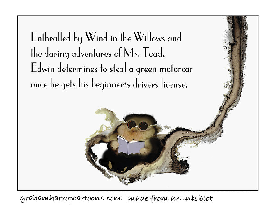 Inspired by the literate Mr. Toad Mixed Media by Graham Harrop