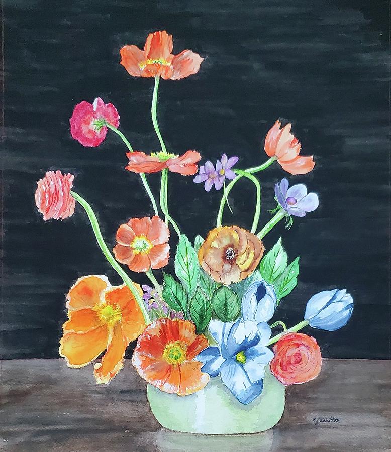Inspired by Tulipina Painting by Claudette Carlton