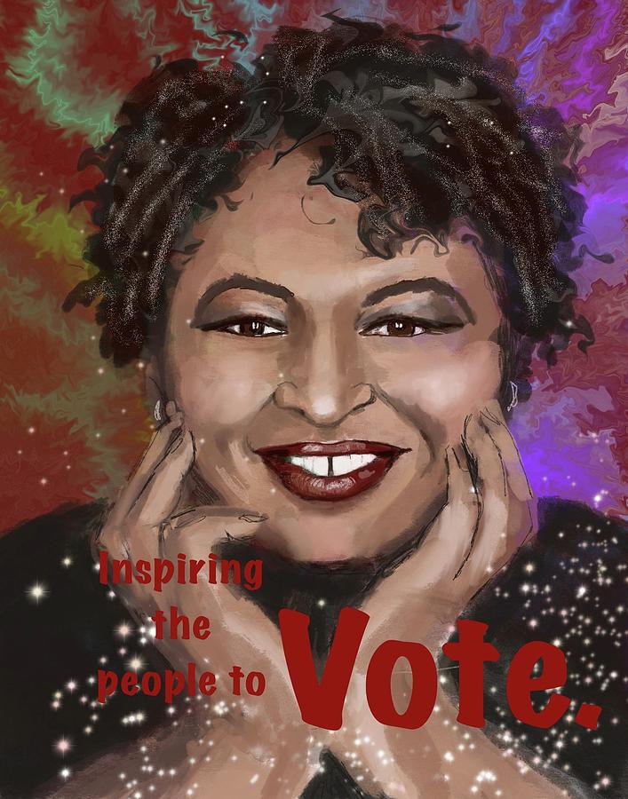 Inspiring the People To Vote Digital Art by Eileen Backman