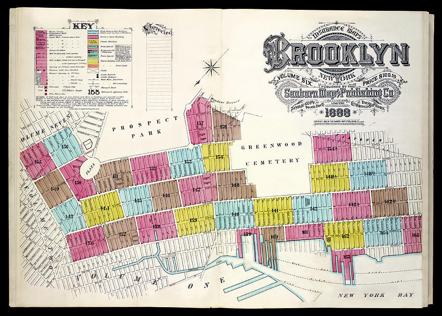 Insurance Map of Brooklyn by the Sanborn Map Co Photograph by Phil Cardamone