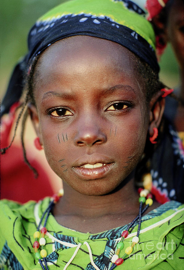 Intense Face Of A Girl In Burkina Faso Photograph By Wernher Krutein