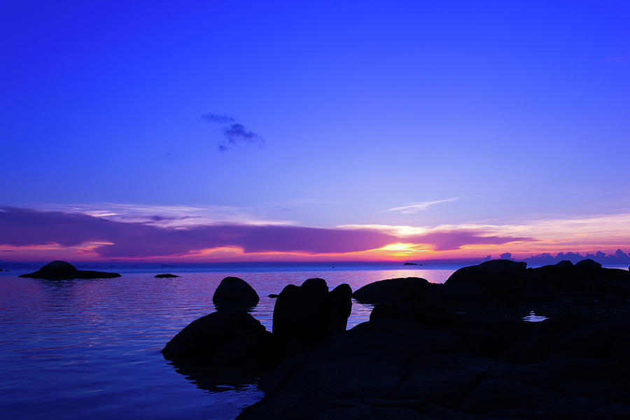 Intense Sunset Photograph by Josu Ozkaritz