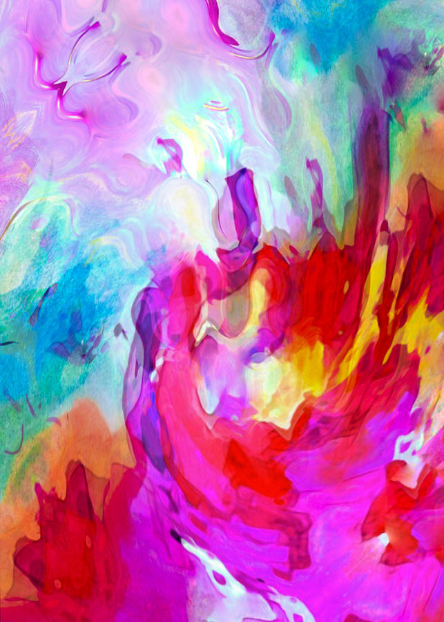 Internal essence colorful abstract Digital Art by Silver Pixie - Fine ...