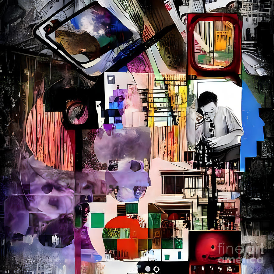 Interconnected Chaos-A Post-Punk Collage Mixed Media by Caleb Ongoro ...