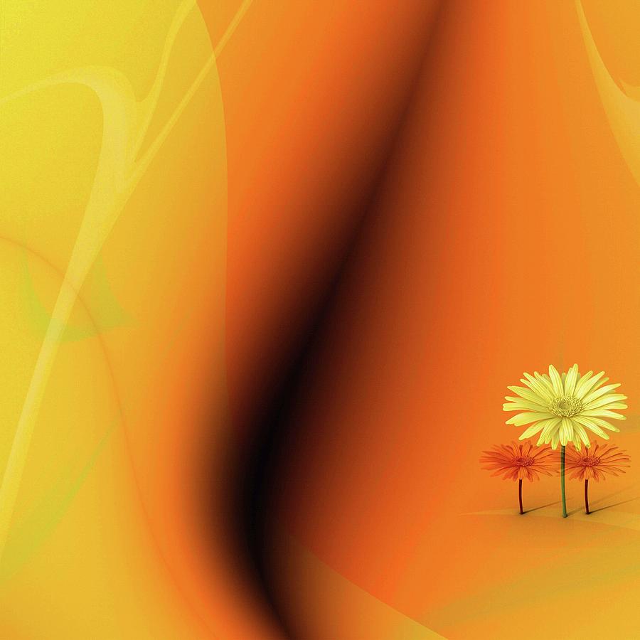 Flower Digital Art - Interior design 1 by Andrew Penman