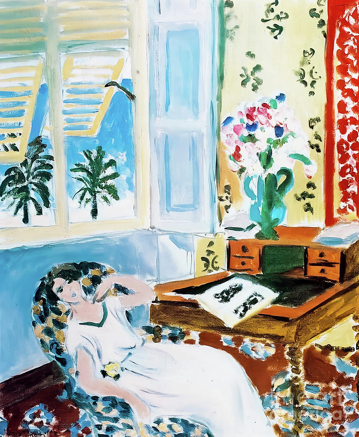 Interior in Nice The Nap by Henri Matisse 1922 Painting by Henri Matisse