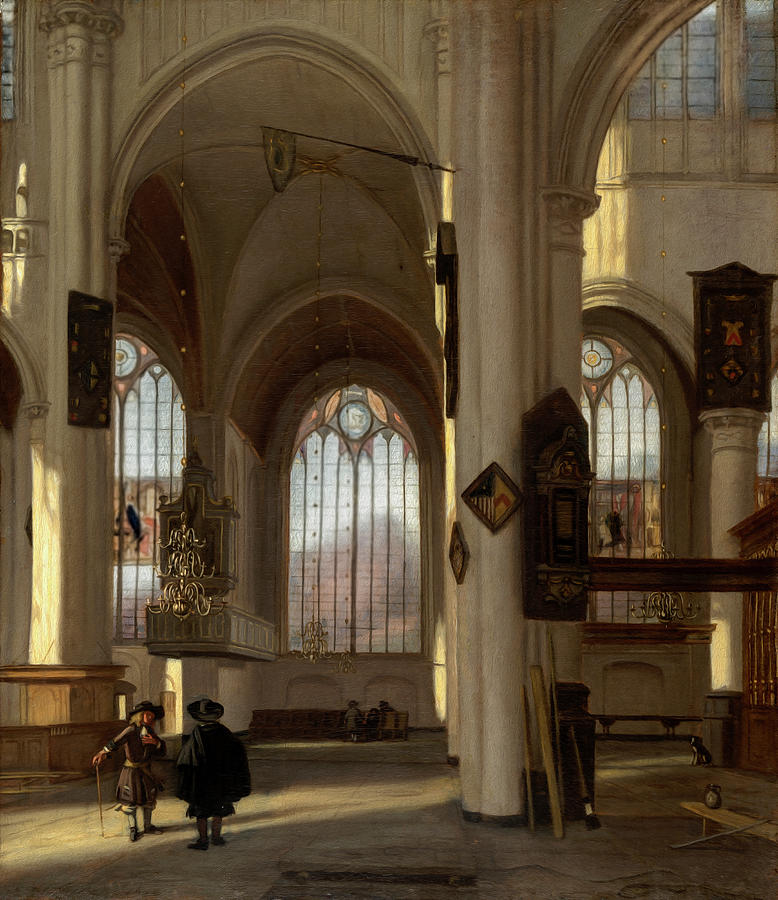 Interior of a Church by Emanuel de Witte Photograph by Carlos Diaz