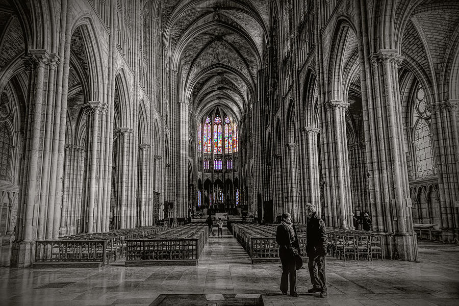 Interior of Basilica of Saint-Denis Photograph by W Chris Fooshee