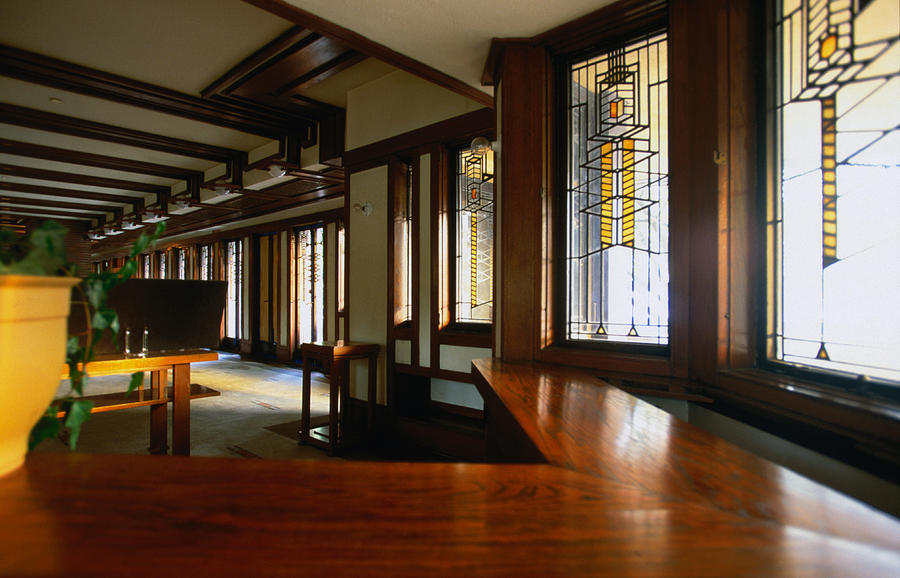 Interior of Frank Lloyd Wrights Robie House. Photograph by Lonely Planet
