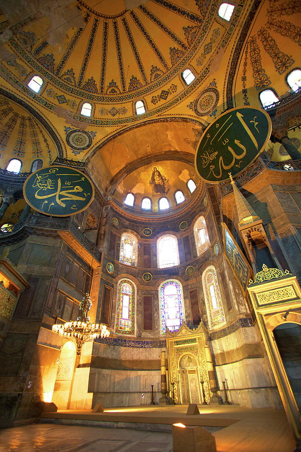 Interior of Hagia Sophia Photograph by Neil Farrin - Fine Art America