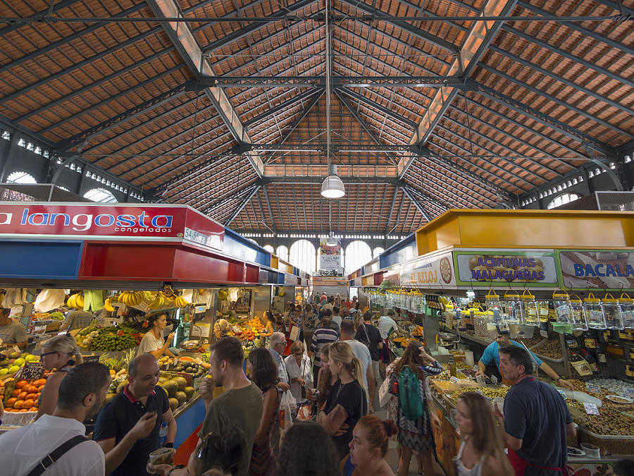 Interior of Mercado Central de Atarazanas, the covered produce market in central Malaga. Photograph by Jon Hicks
