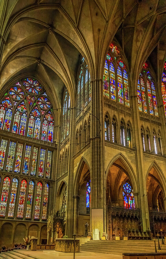 Interior Of Metz Cathedral In France Photograph by Elvira Peretsman