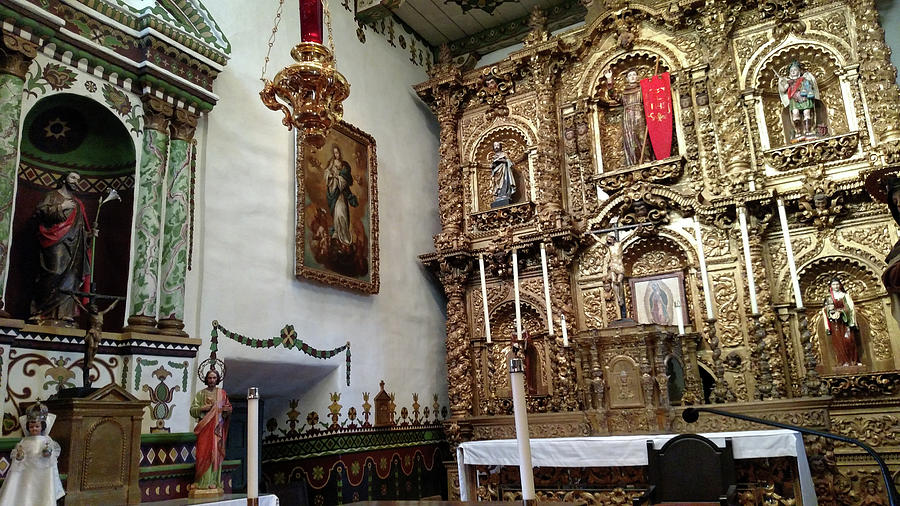 Interior of Mission San Juan Capistrano California Photograph by Robert ...