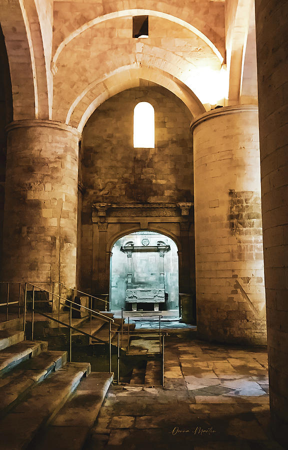 Interior of St. Honoratus in Arles Photograph by Donna Martin