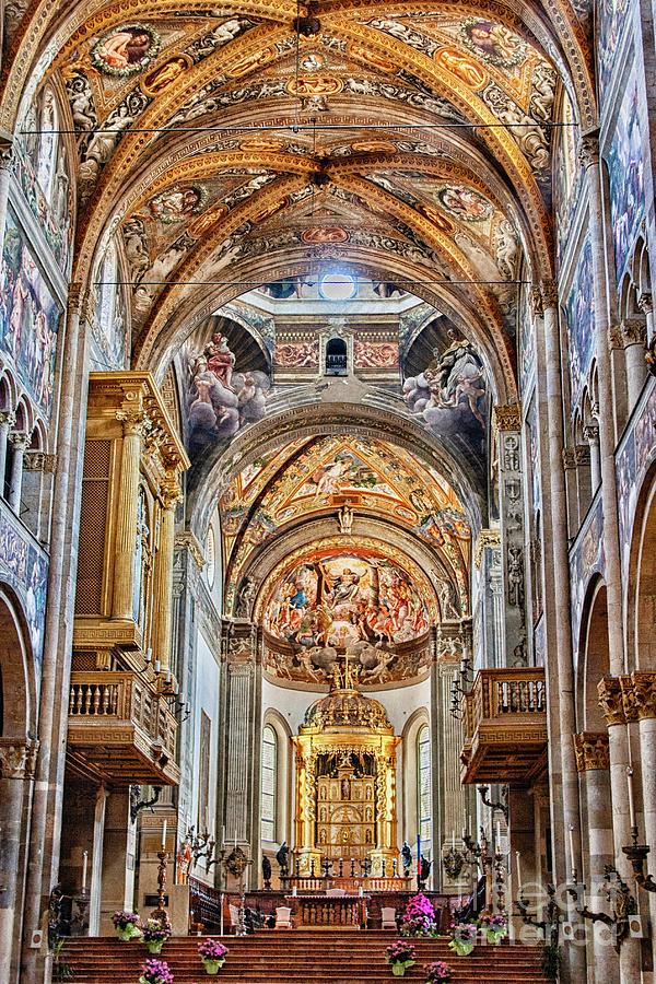 Interior of the Duomo in Parma, Italy Photograph by Patricia Hofmeester