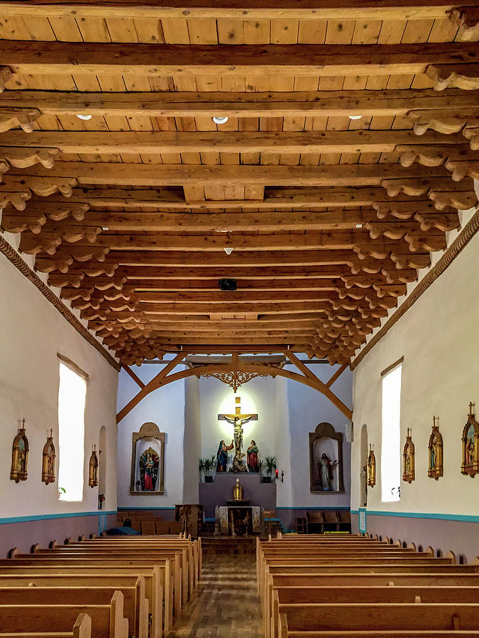 Interior San Miguel Mission Socorro New Mexico Photograph by Debra Martz