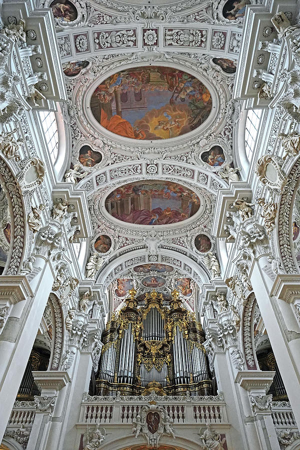 Interior View Of St. Stephans Cathedral In Passau Germany Photograph by Rick Rosenshein