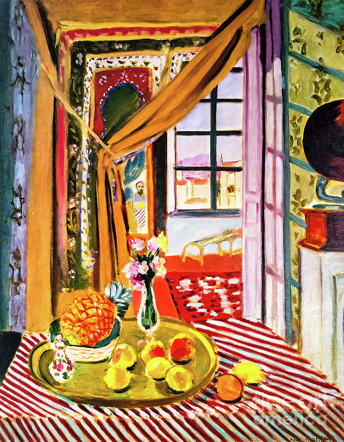 Interior With a Phonograph by Henri Matisse 1924 Painting by Henri Matisse