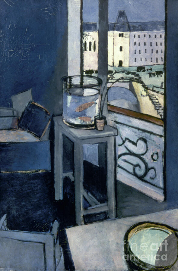 Interior with Goldfish Bowl, Paris, 1914 Painting by Henri Matisse - GRANGER Historical Picture Archive Interior with Goldfish Bowl, Paris, 1914 Painting by Henri Matisse - GRANGER Historical Picture Archive
