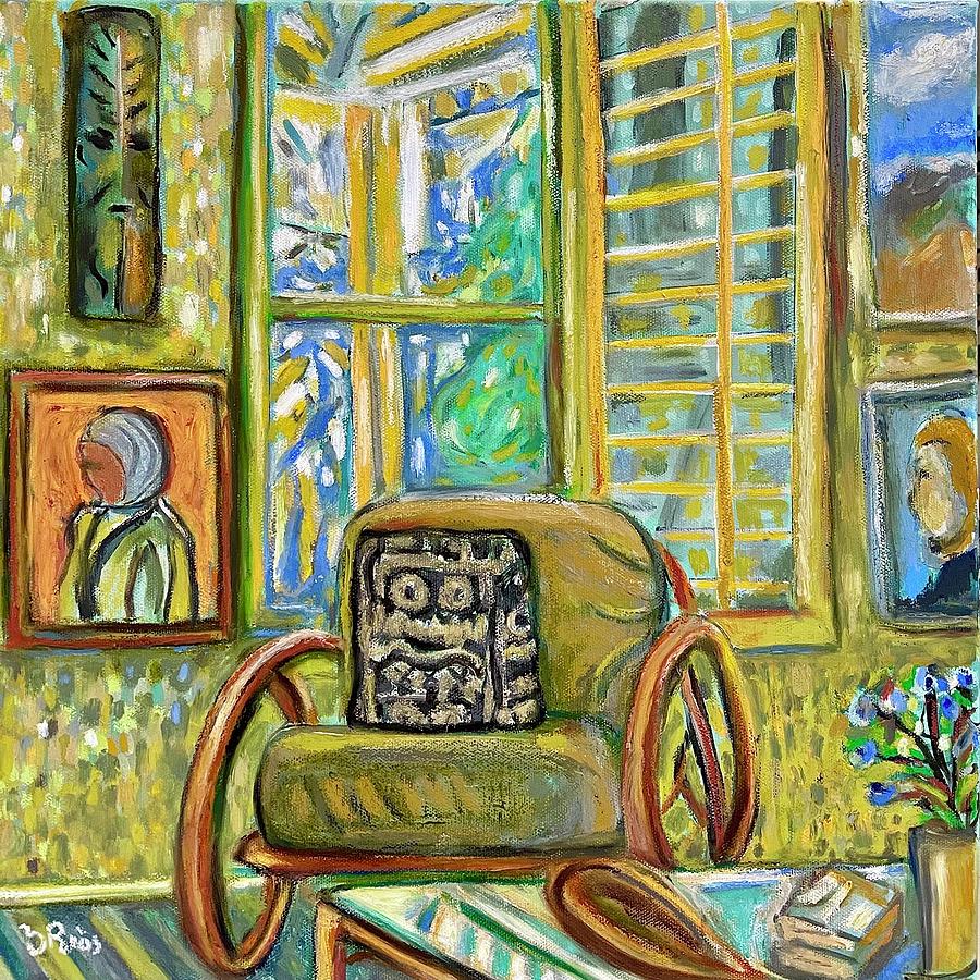 Interior With Pretzel Chair Painting by Yulonda Rios - Fine Art America