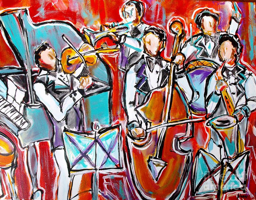 Jazz Painting - Interlude by Karen Sloan