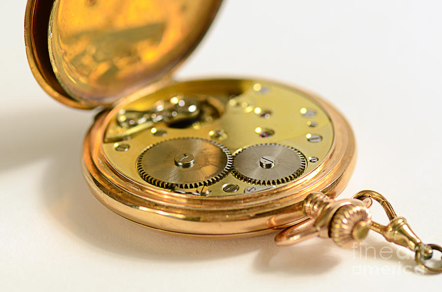 Internal Gears of an Antique Pocket Watch Photograph by Science Source