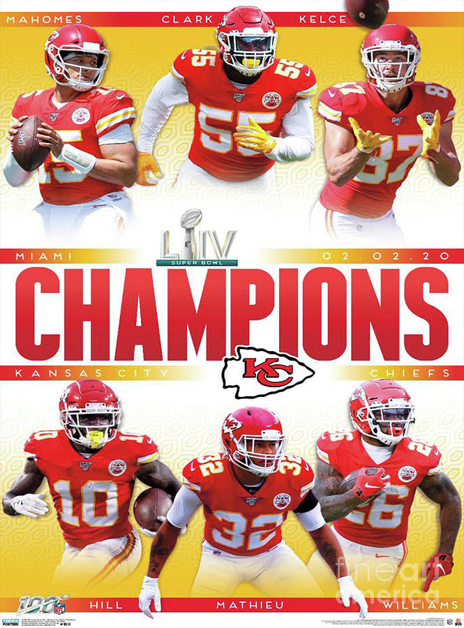 International Super Bowl LIV Champions Kansas City Chiefs Digital Art ...