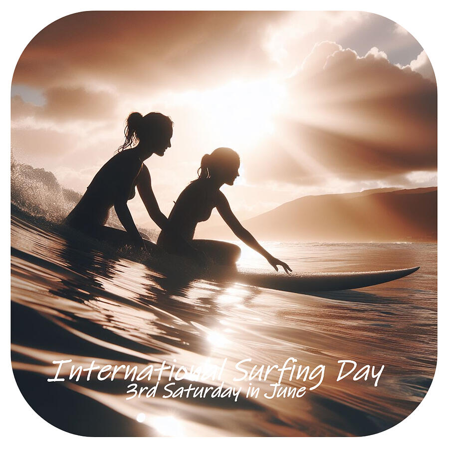 International Surfing Day v16 Digital Art by Robert Banach International Surfing Day v16 Digital Art by Robert Banach