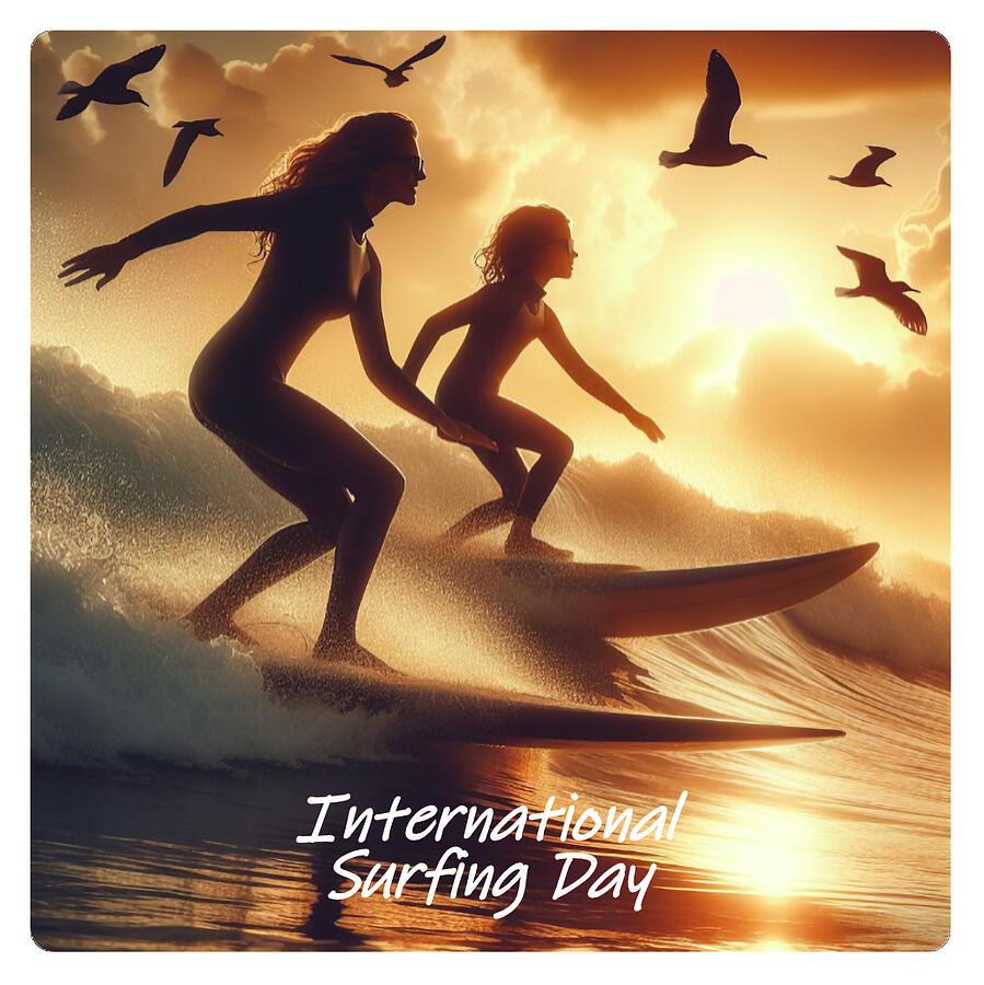 International Surfing Day v17 Digital Art by Robert Banach International Surfing Day v17 Digital Art by Robert Banach