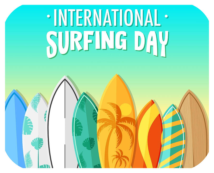 International Surfing Day v2 Digital Art by Robert Banach International Surfing Day v2 Digital Art by Robert Banach