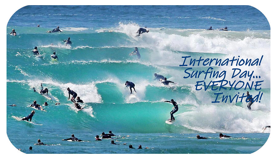 International Surfing Day v9 Digital Art by Robert Banach International Surfing Day v9 Digital Art by Robert Banach
