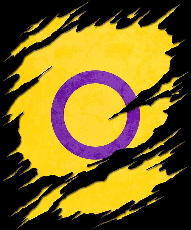 Intersex Pride Flag Ripped Reveal Digital Art By Patrick Hiller Pixels