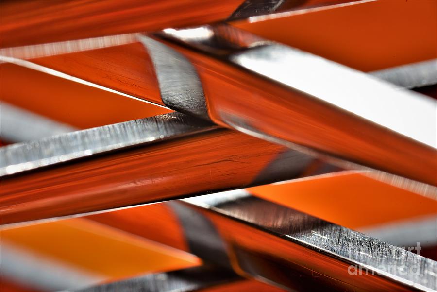 Fork Photograph - Intertwined-Abstract by Dennis Nelson