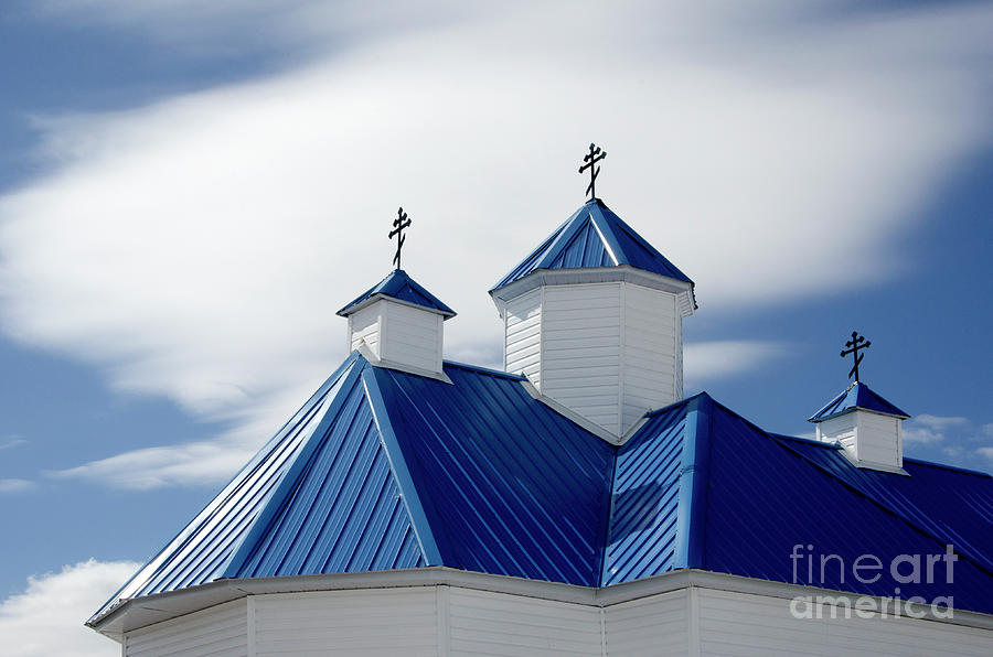 Architecture Photograph - Into The Blue 4 by Bob Christopher