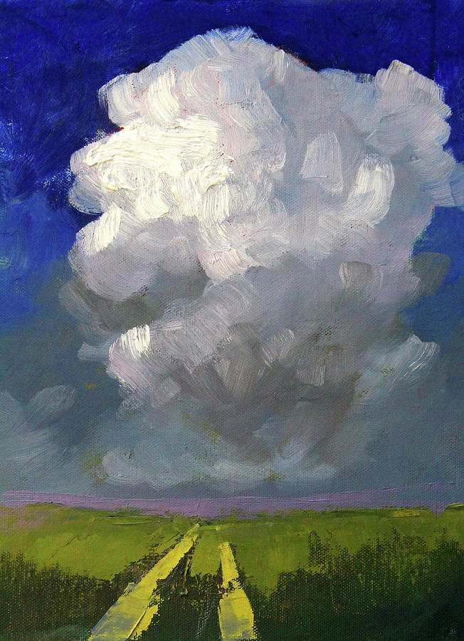 Into the Clouds Painting by Nancy Merkle