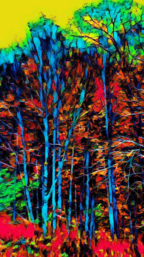 Into the Forest  Painting by Ally White